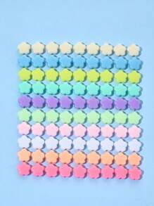 100/200/500pcs 15mm Acrylic Matte Pentagram Beads, Spring Colors, For DIY Handmade Bracelets And Necklaces, Educational Beads To Promote Intellectual Development