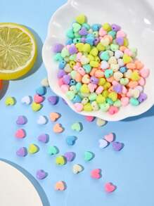 100/200/500pcs 15mm Acrylic Matte Pentagram Beads, Spring Colors, For DIY Handmade Bracelets And Necklaces, Educational Beads To Promote Intellectual Development