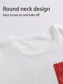 两件套同款家居服男女童睡衣舒适休闲头层牛皮秋冬季男童圣诞儿童睡衣套装 - 彩色 - 查看 4