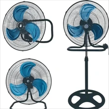Ventilador 3 En 1 Con 3 Aspas Metálicas 18 Pulgadas De Diámetro Resistente