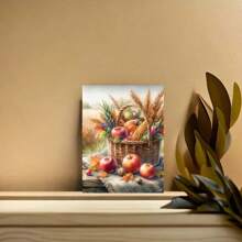 1 件收获蔬菜和水果蓝图 5D 钻石画套件 - 合成钻石艺术，手工 DIY 钻石画十字绣马赛克，完美的惊喜艺术礼物，客厅、卧室、办公室墙壁装饰，无框 - 彩色 - 查看 5
