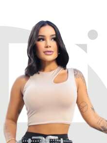 CHEAP CROPPED IZA DROP SLEEVE LEAK SUPLEX More Women's Clothing Fashion Women's Luxury Croped Blogger Corselet Gringa Sexy Black  White Sensual Pink Cheap Promotion Evangelical Kit Kits Winter Cold Plus Size Beach Stones Shine Rhinestones Shiny Blouse Blouses Blouses - 紫丁香色 - 查看 6