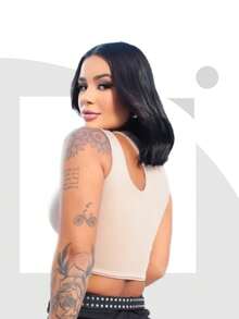 CHEAP CROPPED IZA DROP SLEEVE LEAK SUPLEX More Women's Clothing Fashion Women's Luxury Croped Blogger Corselet Gringa Sexy Black  White Sensual Pink Cheap Promotion Evangelical Kit Kits Winter Cold Plus Size Beach Stones Shine Rhinestones Shiny Blouse Blouses Blouses - 紫丁香色 - 查看 7