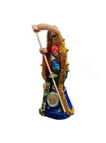 Figura Santa Muerte Vestida 7 Potencias: Poder y Protección - Multicolor - Ver 2