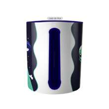 Mug Meme Tired Take Me UFO Extraterrestrial Flying Saucer - Human Cup Abducted By ET UFO Funny Funny Creative Gift - Navy Blue - View 2