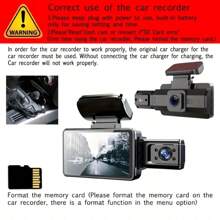 3-Inch Dual Lens Dash Cam For Vehicles, 32G Memory Card, Front And Rear Dual Channel Video Recording, Supports Loop Recording, Night Vision, Wide Angle, Car Video Recorder, Automotive Black Box