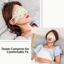 10/20/30片艾蒿蒸汽眼罩自热睡眠眼贴一次性加热眼罩舒缓恒温控温45分钟 - 彩色 - 查看 8