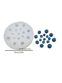 1 khuôn silicon việt quất, mâm xôi, dâu đen - trắng - Xem 6