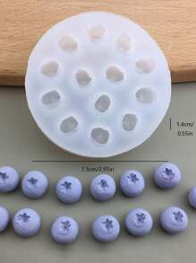 1 khuôn silicon việt quất, mâm xôi, dâu đen - trắng - Xem 4