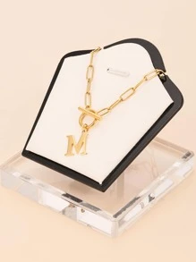 1 chiếc vòng cổ mặt chữ bằng thép không gỉ thời trang và độc đáo, món quà hoàn hảo cho bạn bè - chữ OT vàng - Xem 18