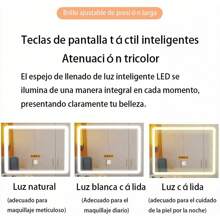Tocador Compacto Moderno Con Espejo 5 Cajones 4 Repisas Led - Blanco - Ver 4