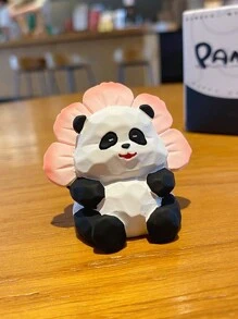 1pc Car Decor Handmade Wooden Panda Ornament - one-size - View 6