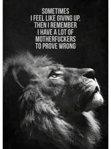 1 件锻炼生活励志名言海报和印刷品墙壁艺术图片帆布画健身房家庭房间装饰无框架 - 彩色 - 查看 20