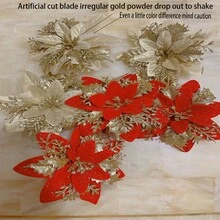 1 Máy Tính Trang Trí Giáng Sinh Hoa Trang Trí Cây Giáng Sinh Phụ Kiện Nhỏ Mô Phỏng Hoa Cao Cấp Cảm Giác Thành Mặt Dây Chuyền - Nhiều màu - Xem 9