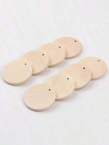 10/20/30/40/50 套（或一袋 30/60/90 件）和 1 盒/150 件木制钥匙扣制作套件，DIY 木制吊坠带钥匙圈，珠宝制作配件，钥匙扣配件汽车配件包魅力学校可爱哥特 Y2k 万圣节配件教师节 - 杏色 - 查看 6