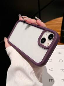 简单透明亚克力手机壳适用于 17 Pro Max/17 Pro/17 Air/17/16 Pro Max/16/16 Pro/16 Plus/16E/15/15 Plus/15 Pro/15 Pro Max/11/12/13/14 Pro Max/11 Pro/11 Pro Max/12 Pro/12 Pro Max/13 Pro/13 Pro Max/7 Plus/14 Pro/14 Pro Max/14 Plus 硬壳 - 紫色 - 查看 5