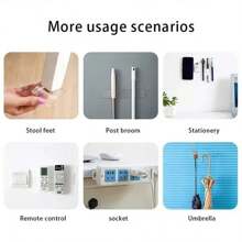 重型、可重复使用、可移除硅胶双面胶带 - 适用于家庭、办公室和汽车的坚固、无痕、可清洗的安装条 - 用于粉刷物品的多用途、透明和纳米粘合剂