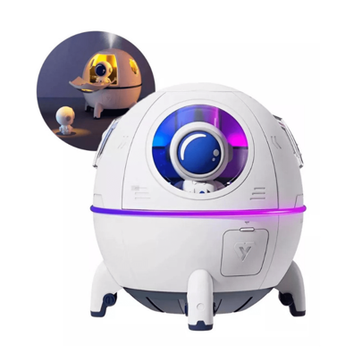 Umidificador De Ar Aromatizador De Ambiente Astronauta Cápsula Com Luz LED Cor Sortido