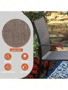 5 Piece Outdoor Dining Set Patio Furniture Set Round Table For Yard - 1 - 查看 10