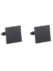 2 件装锌合金女士时尚袖扣西装衬衫装饰袖扣 - 彩色 - 查看 11