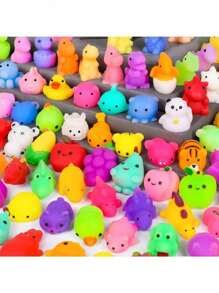 随机款式挤压柔软玩具，卡通可爱饺子，迷你减压玩具 - 彩色 - 查看 2