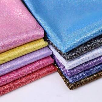 1pc DIY Handmade Iridescent Non-Stretch Polyester Fabric (19.69in*59.06in, 39.37in*59.06in), Suitable For Crafts, Party Decor And Headpiece DIY