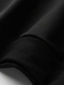 Teen Boys Sweatshirts For Long Sleeve Y2K Angel Dolland Letter Print Casual Graphic Sweatshirts Pullover Oversized Sweatshirt - Black - View 4