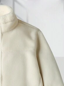 女士休闲户外抓绒外套，冬季，滑雪