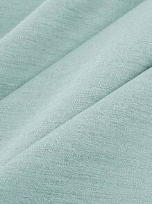 1pc Sheer Curtain, Solid Color New Luxury Modern Minimalist Polyester Voile Curtain, Transparent But Not See-Through, Weakens Light, Suitable For Bedroom, Living Room, Balcony, Blocks UV Rays, Rod Pocket Design - Green - View 9