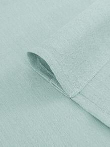 1pc Sheer Curtain, Solid Color New Luxury Modern Minimalist Polyester Voile Curtain, Transparent But Not See-Through, Weakens Light, Suitable For Bedroom, Living Room, Balcony, Blocks UV Rays, Rod Pocket Design - Green - View 10