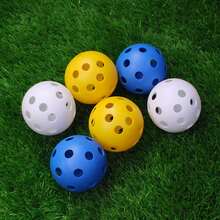 1pc Pickleball, 40 Holes, Rotational Molded PE Injection Glow-In-The-Dark Ball - Multicolor - View 5