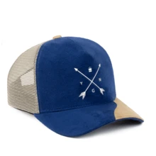 Young Men's Dual Colors Cap Adjustable Curved Brim - 藍色 - 查看 2