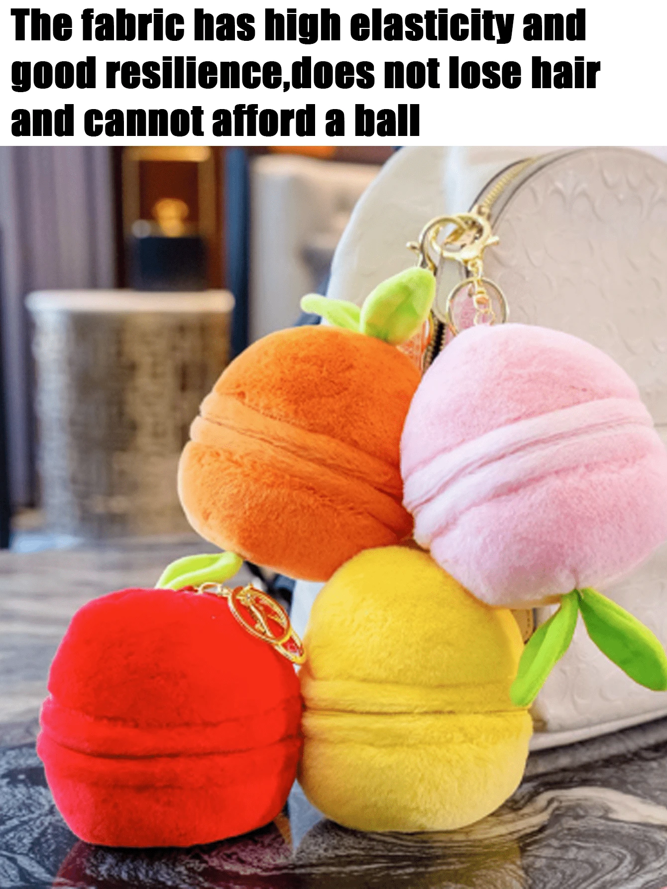 A Cute Little Fruit Animal Doll With Random Colors Can Hang On Keys And
