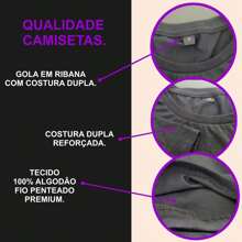 Camiseta Masculina Algodão Adulto Plus Size Infantil Scored Basquete Cartoon Basico swag Streetwear Over Moda Premium - Branco - Visão 4