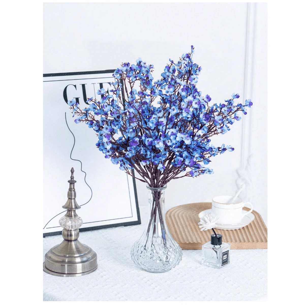 3 Bunches Of Charming And Beautiful Blue Banshee Rambling Stars, Full