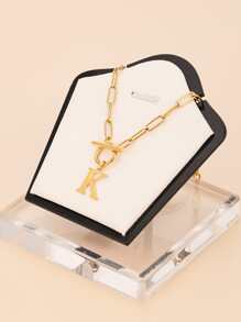 1 chiếc vòng cổ mặt chữ bằng thép không gỉ thời trang và độc đáo, món quà hoàn hảo cho bạn bè - chữ OT vàng - Xem 21