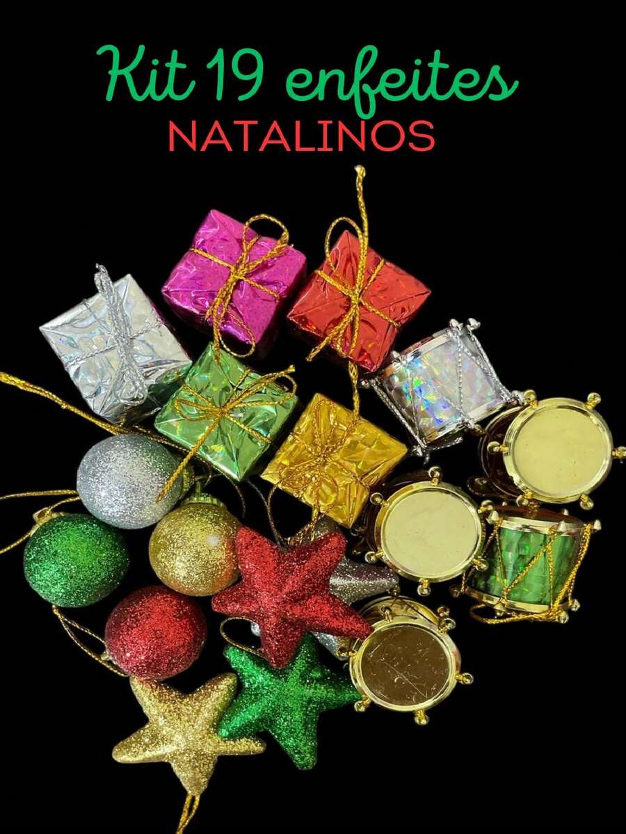 Kit 19 Christmas Tree Decorations - 彩色 - 查看 1