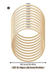 10 peças/conjunto de bastidor de ponto cruz bordado de bambu cáqui e verde, artesanato faça você mesmo, pode ser usado como decoração de casa, enfeite de Halloween e Natal, chaveiro de telefone, pingente de bolsa, decoração de mesa, pingente de carro