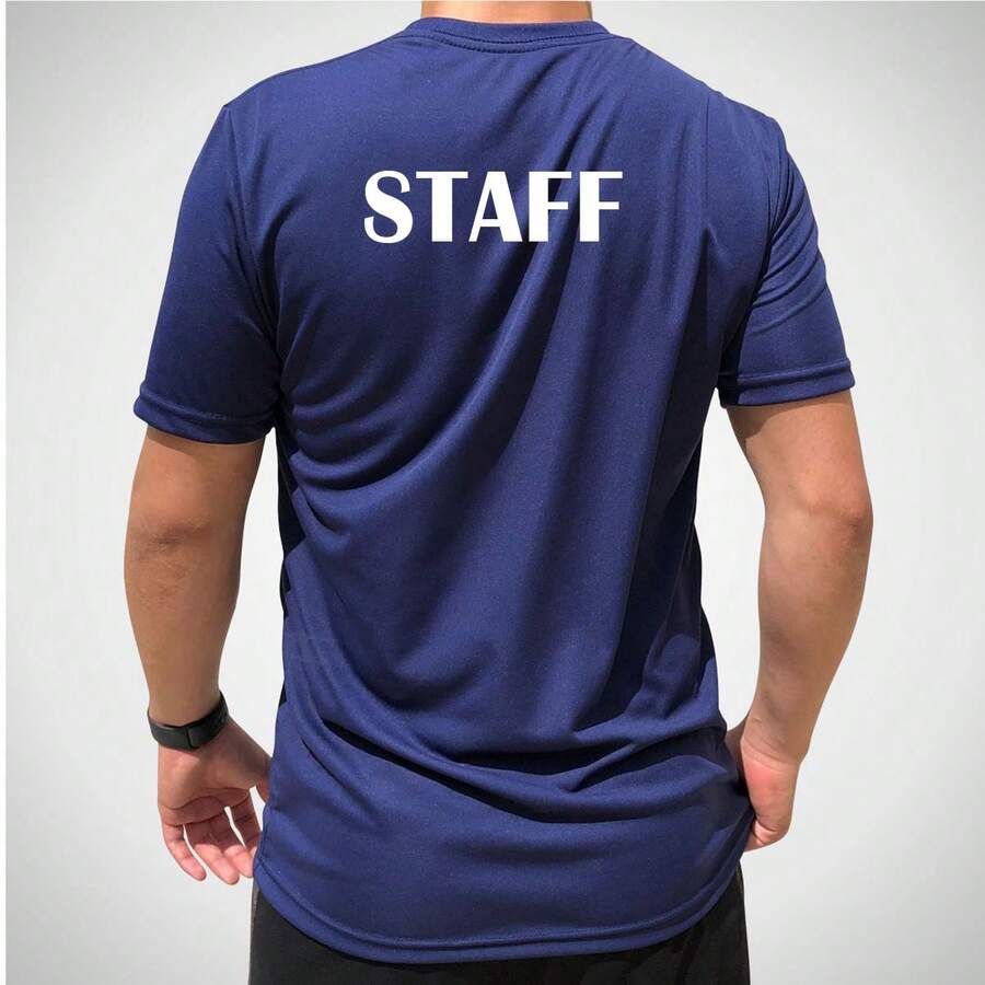 Dryfit Staff Long Sleeve T-Shirt - Comfort And Style For Professionals - 藍色 - 查看 1