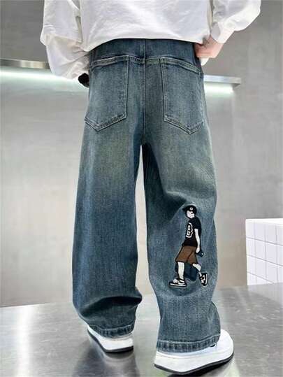 Tween Boy Straight Loose Fit Jeans