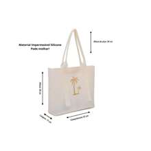 Bolsa de Praia impermeável não molha é de Silicone verão clube areia - Branco - Visão 2