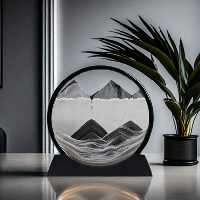 Stress-Relief Deep Sea Sand Art - 3D Glass Moving Sand Painting, Perfect For Home & Office Decor, Ideal Gift For Holidays And Dorms Birthday Gifts Graduation