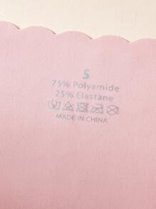 10pcs/Pack - Women's Seamless Wavy Edge Briefs, Comfortable Skin-Friendly Solid Color Sexy Ladies Briefs - Multicolor - View 8