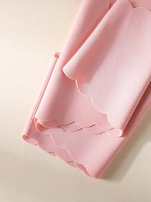 10pcs/Pack - Women's Seamless Wavy Edge Briefs, Comfortable Skin-Friendly Solid Color Sexy Ladies Briefs - Multicolor - View 6