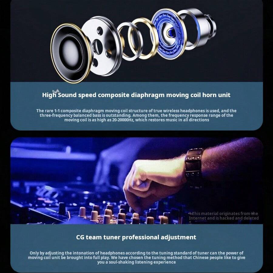 HighFidelity Wireless Bluetooth Earbuds, Stereo Bluetooth Earphones