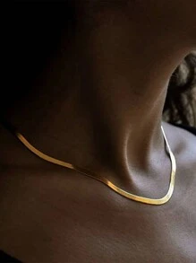 2入組/套簡約經典316不鏽鋼刀片吊墜項鍊及手鍊珠寶套裝，適用於女性DIY珠寶製作，適合日常穿著 - 項鍊+手鍊 - 查看 7