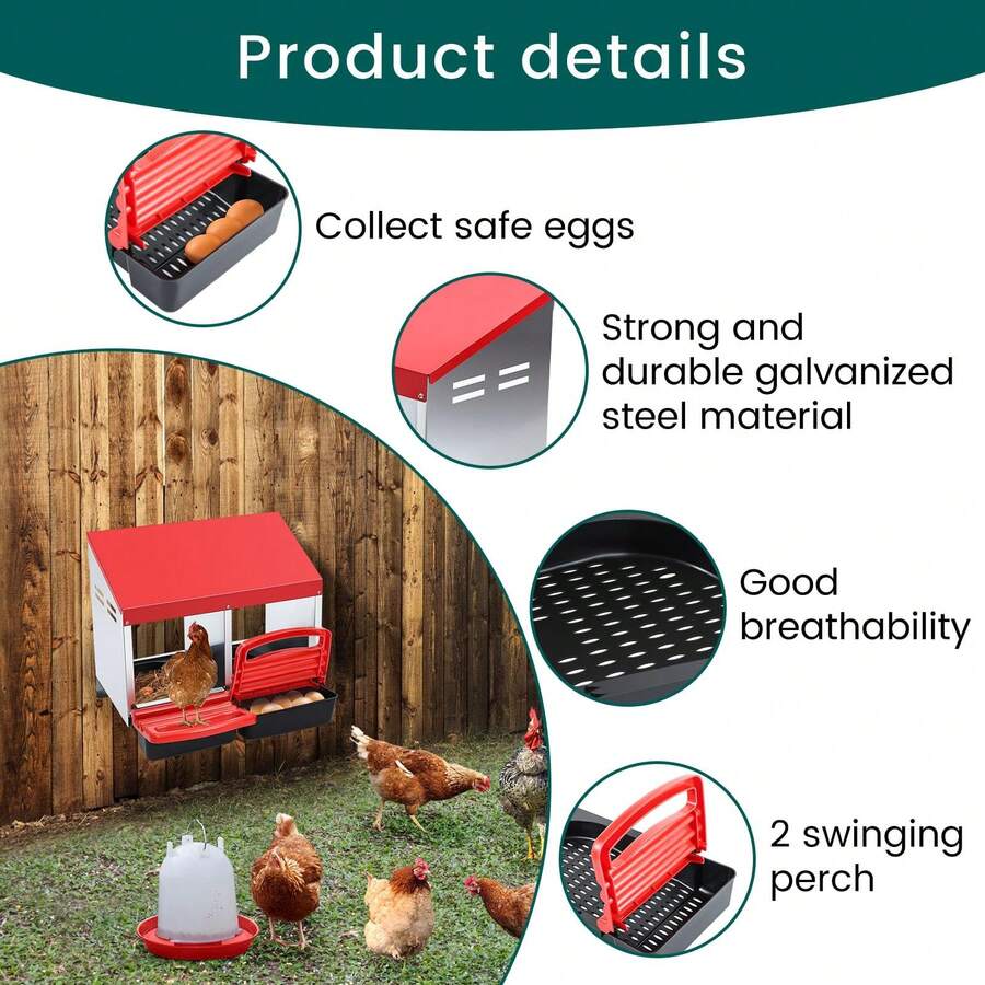 Perfect Chicken Nesting Boxes For Laying Eggs Hen Nest Boxes With Perch