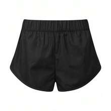TriDri Womens/Ladies Anti-Chafe Running Shorts - 100% Polyester - 80gsm - (RW8006) - Black - View 1