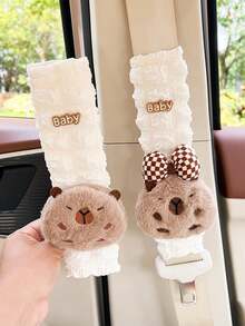 1 cái Dây an toàn vai cho xe hơi Capybara hoạt hình Bảo vệ vai xe hơi phổ thông Chống chèn ép Bảo vệ cổ Trang trí xe hơi Trang trí dễ thương - Một cỡ - Xem 2