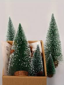 1/5 件迷你人造圣诞树、桌面小圣诞树、节日派对装饰品 - 各种尺寸,适合作为节日庆祝活动的桌面装饰 - 迷你聖誕樹 - 查看 8